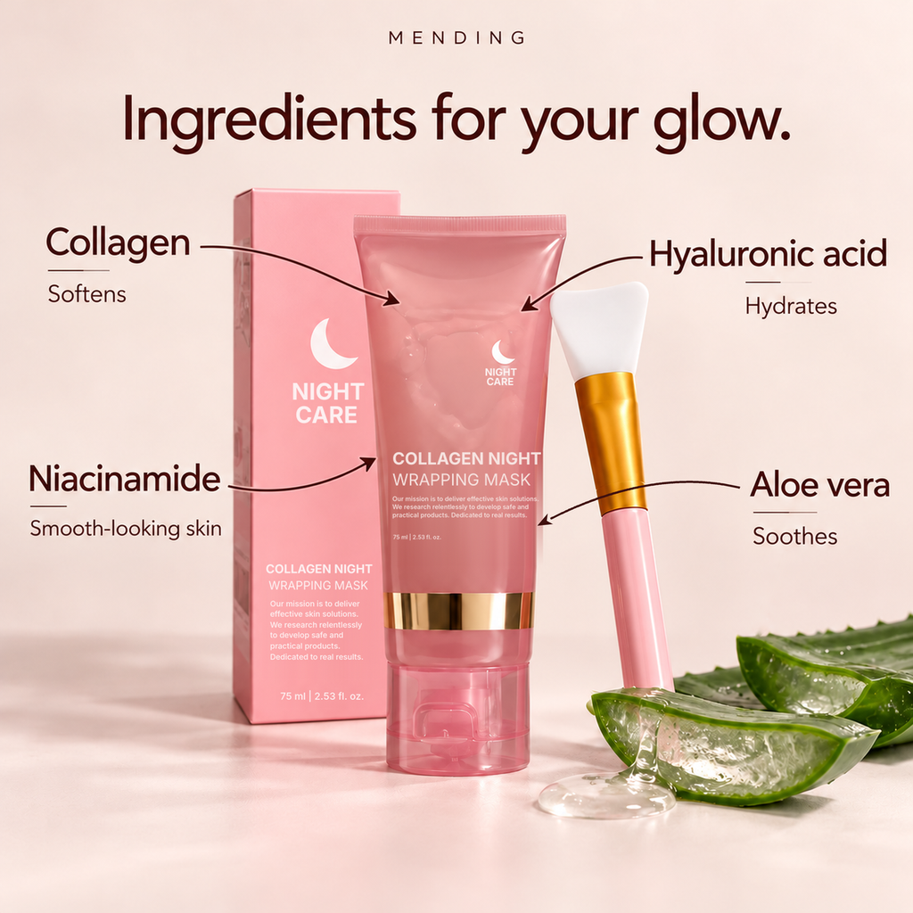 Ingredients: collagen, hyaluronic acid, niacinamide, aloe vera